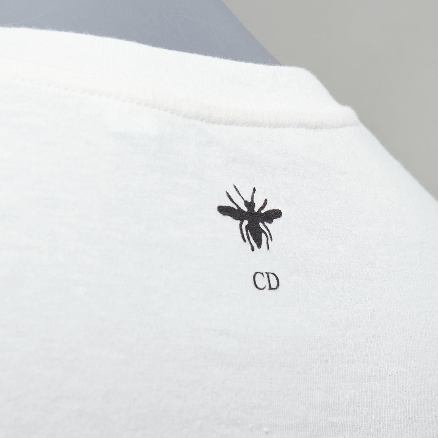 Dior CHRISTIAN DIOR 2022 L'union fait le Force white cotton linen stamp tee XS Size S / US 4 / IT 40 - 2 Thumbnail