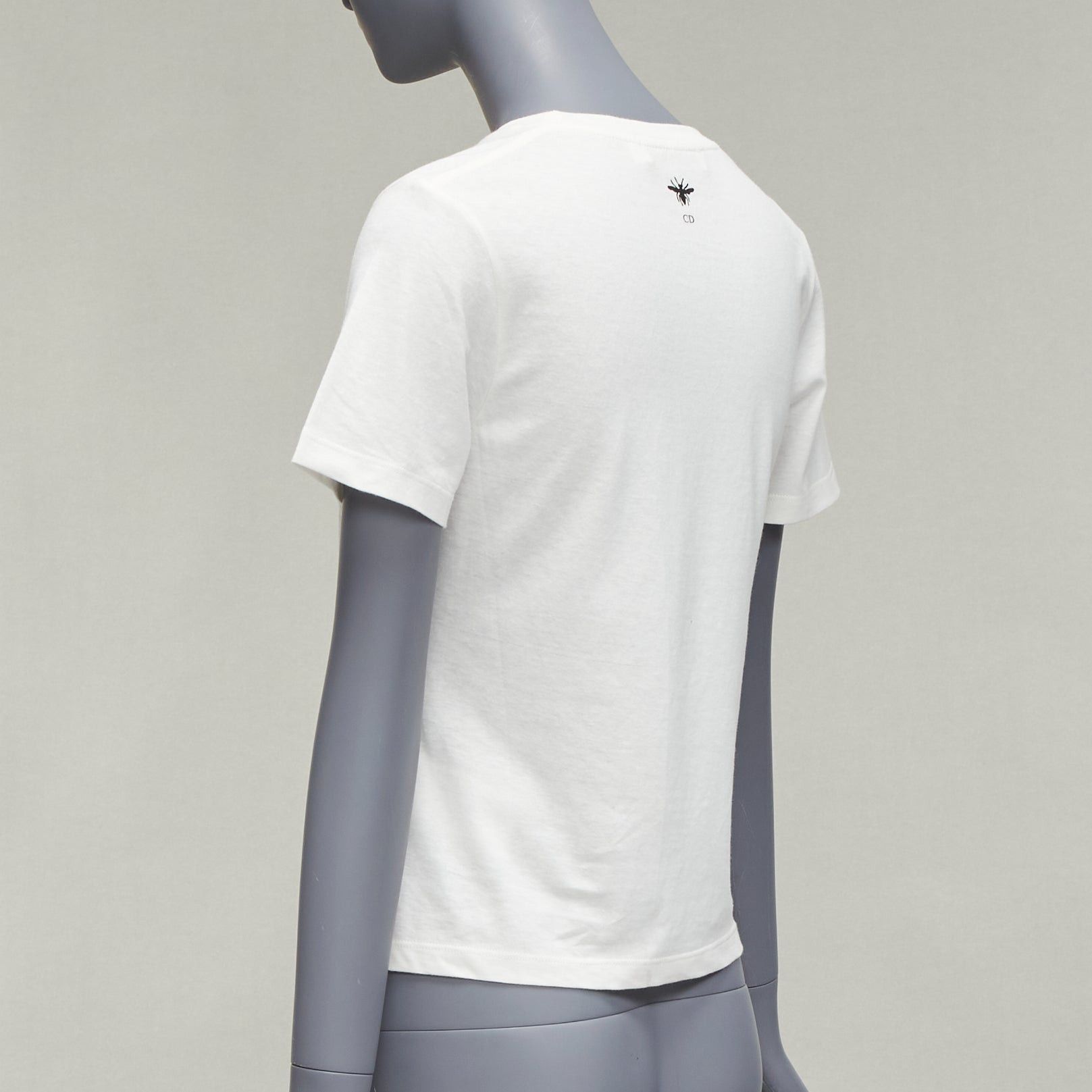 Dior DIOR Vibe blue star logo graphic print white cotton linen short sleeve tshirt XS Size S / US 4 / IT 40 - 6 Thumbnail