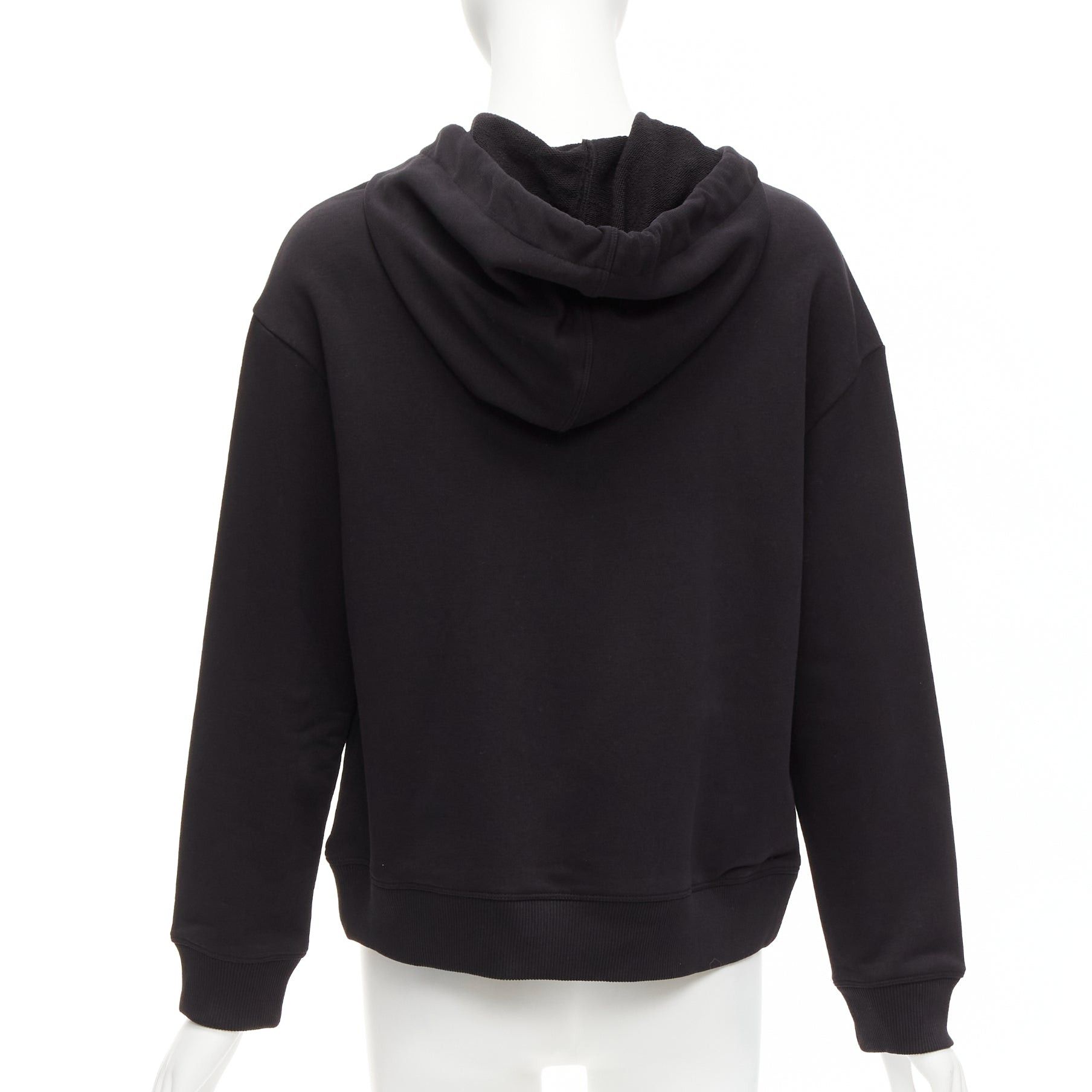 RED Valentino RED VALENTINO black cotton blend Love Me Not daisy print pocketed hoodie XS Size S / US 4 / IT 40 - 5 Thumbnail