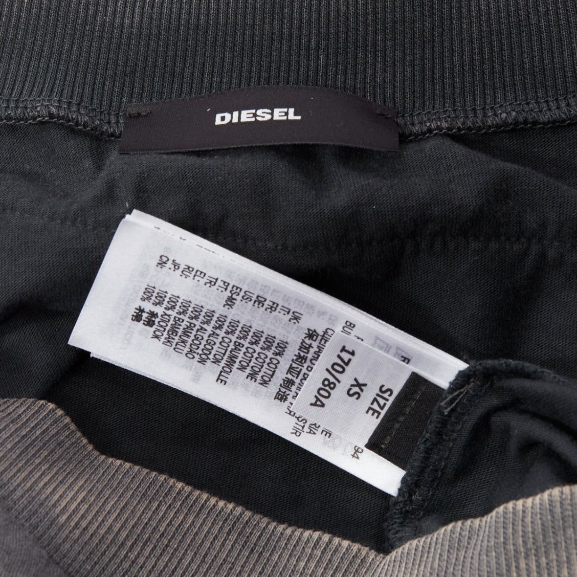 Diesel DIESEL F Strat grey distressed cotton Neuromatic Never Lose sweater XS Size S / US 4 / IT 40 - 8 Thumbnail