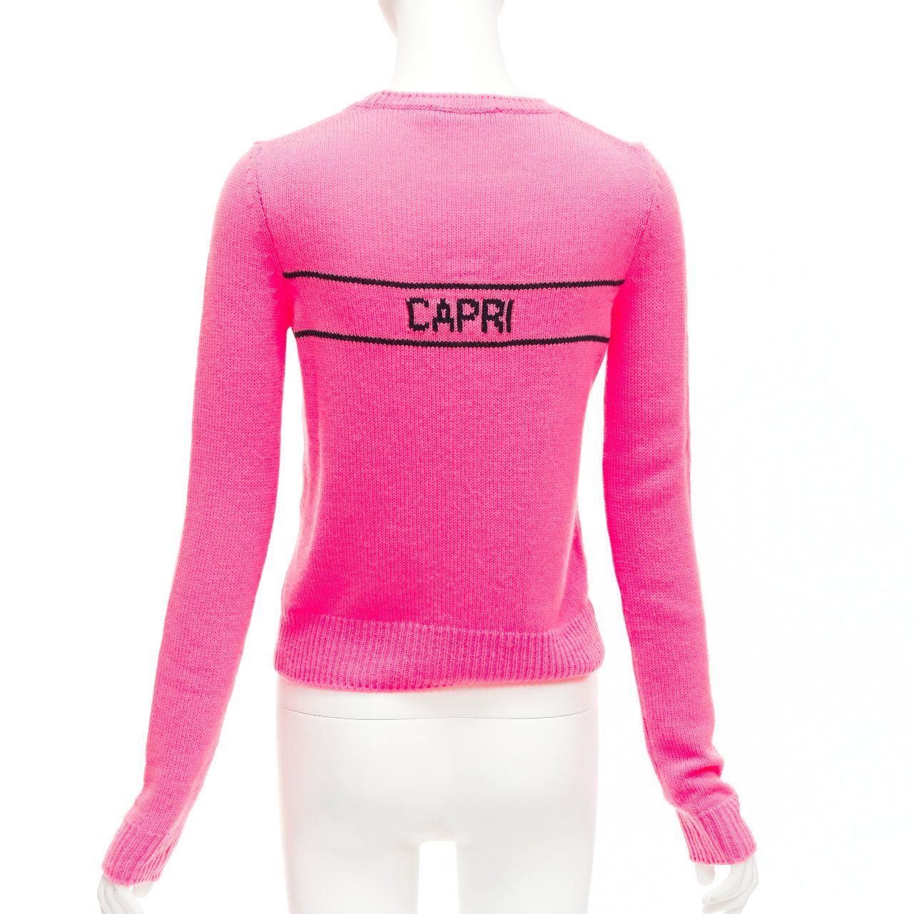 Dior CHRISTIAN DIOR 2022 100% cashmere pink star logo long sleeve sweater FR34 XXS Size XS / US 0-2 / IT 36-38 - 5 Thumbnail