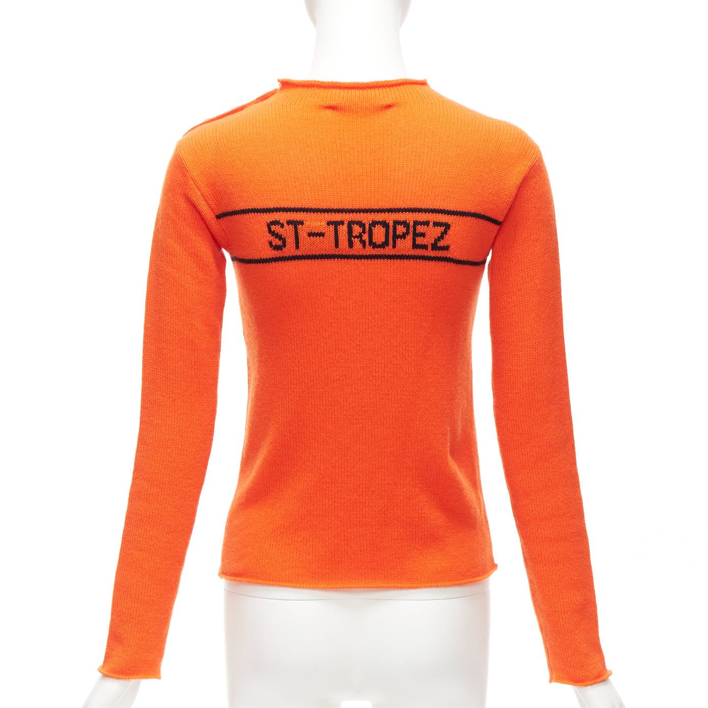 Dior CHRISTIAN DIOR 2022 100% cashmere orange star logo long sleeve button sweater FR34 XXS Size XS / US 0-2 / IT 36-38 - 5 Thumbnail