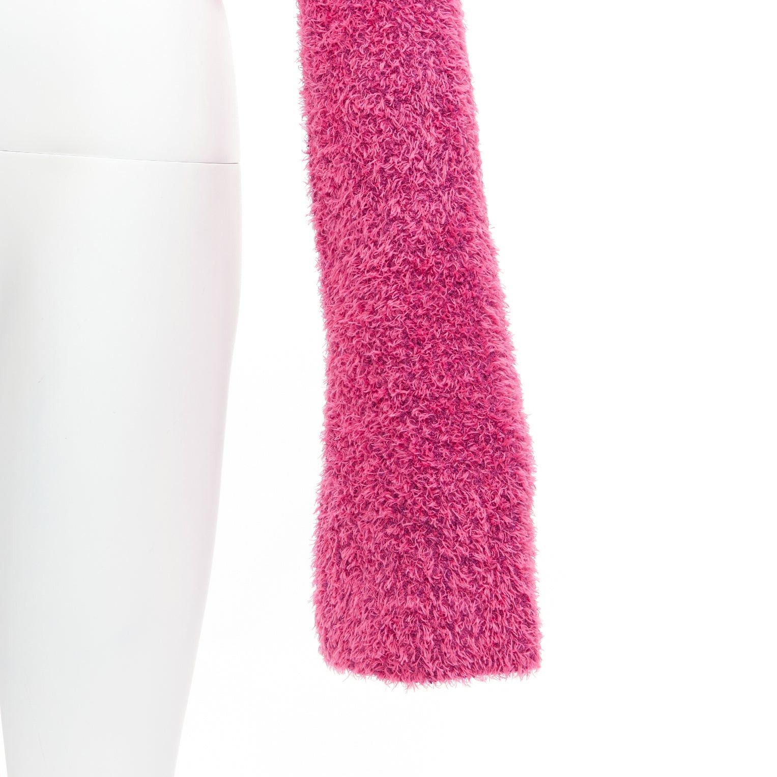 Area AREA pink cotton fluffy knit dome stud extra long sleeve sweater XS Size XS / US 0-2 / IT 36-38 - 7 Thumbnail