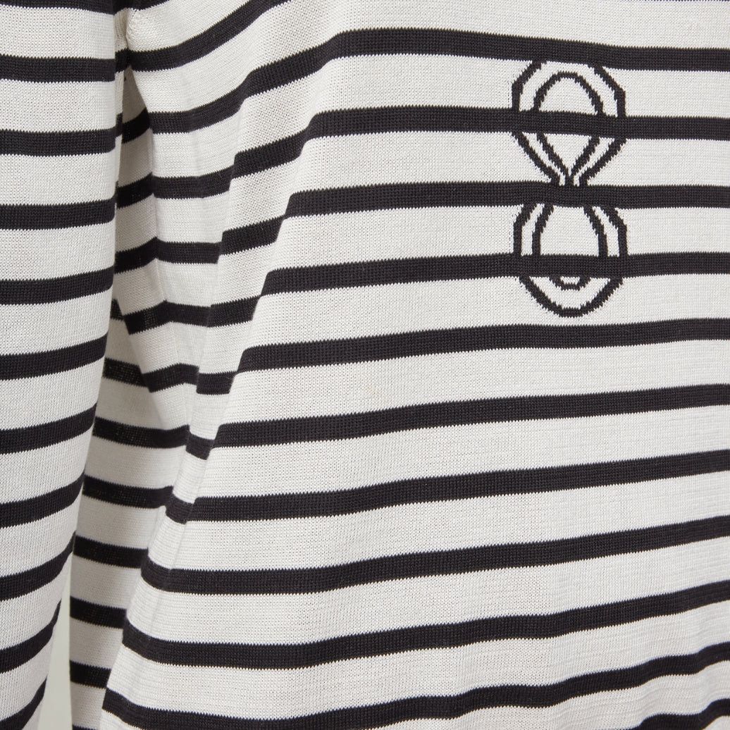 Dior CHRISTIAN DIOR Jadior 8 cream black stripe long sleeve crew sweater FR40 L Size M / US 6-8 / IT 42-44 - 8 Thumbnail