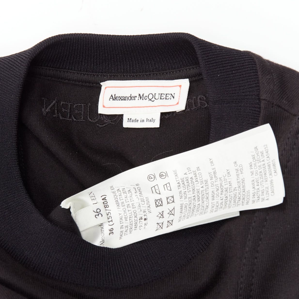 Alexander McQueen ALEXANDER MCQUEEN black cold shoulder fit flared taffeta skirt skater dress IT36 XXS Size XS / US 0-2 / IT 36-38 - 9 Thumbnail