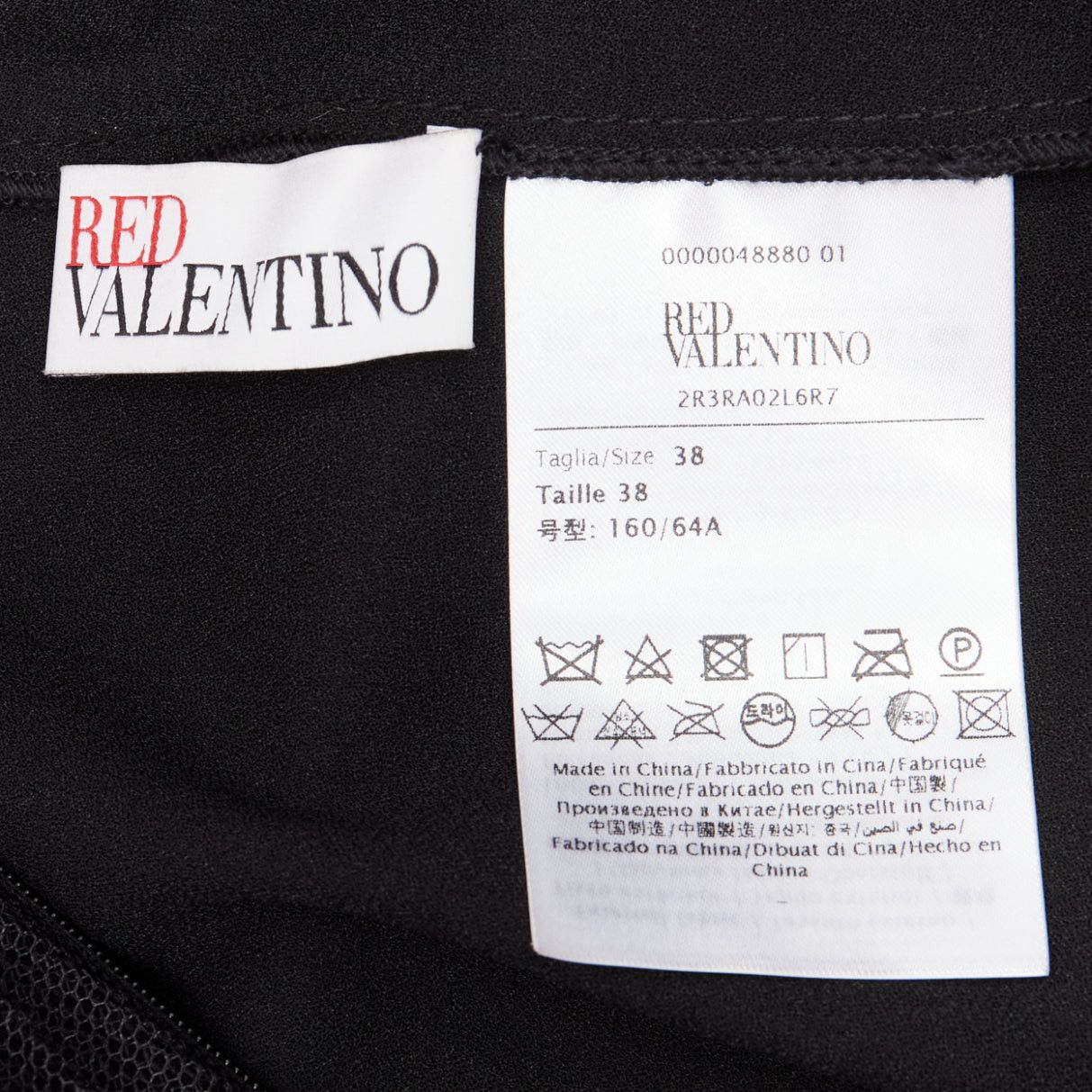 RED Valentino RED VALENTINO 2022 black tiered white stripe tulle pleated mini skirt IT38 XS Size 26" / US 2 / IT 38 - 8 Thumbnail