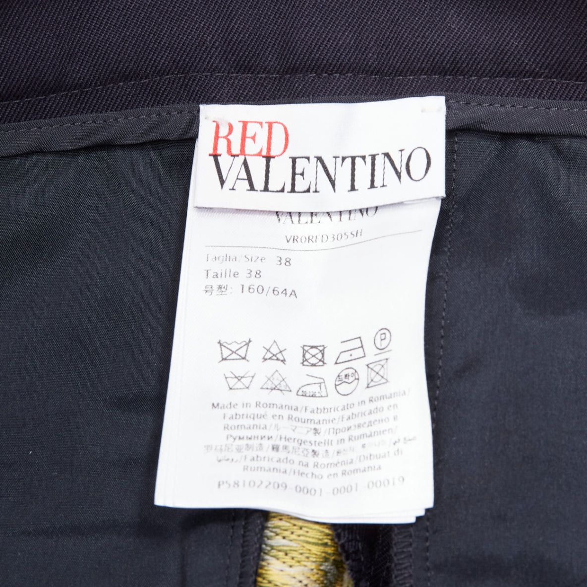 RED Valentino RED VALENTINO navy cotton daisy floral print high waisted shorts IT36 S Size 25" / US 0 / IT 36 - 8 Thumbnail