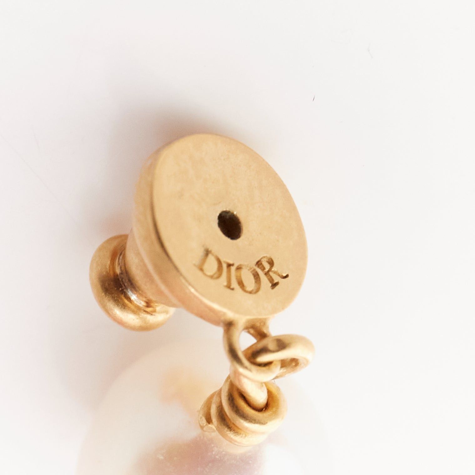 Dior DIOR Tribales Coraile gold metal star coral faux pearl drop pin earrings Pair Size ONE SIZE - 7 Thumbnail