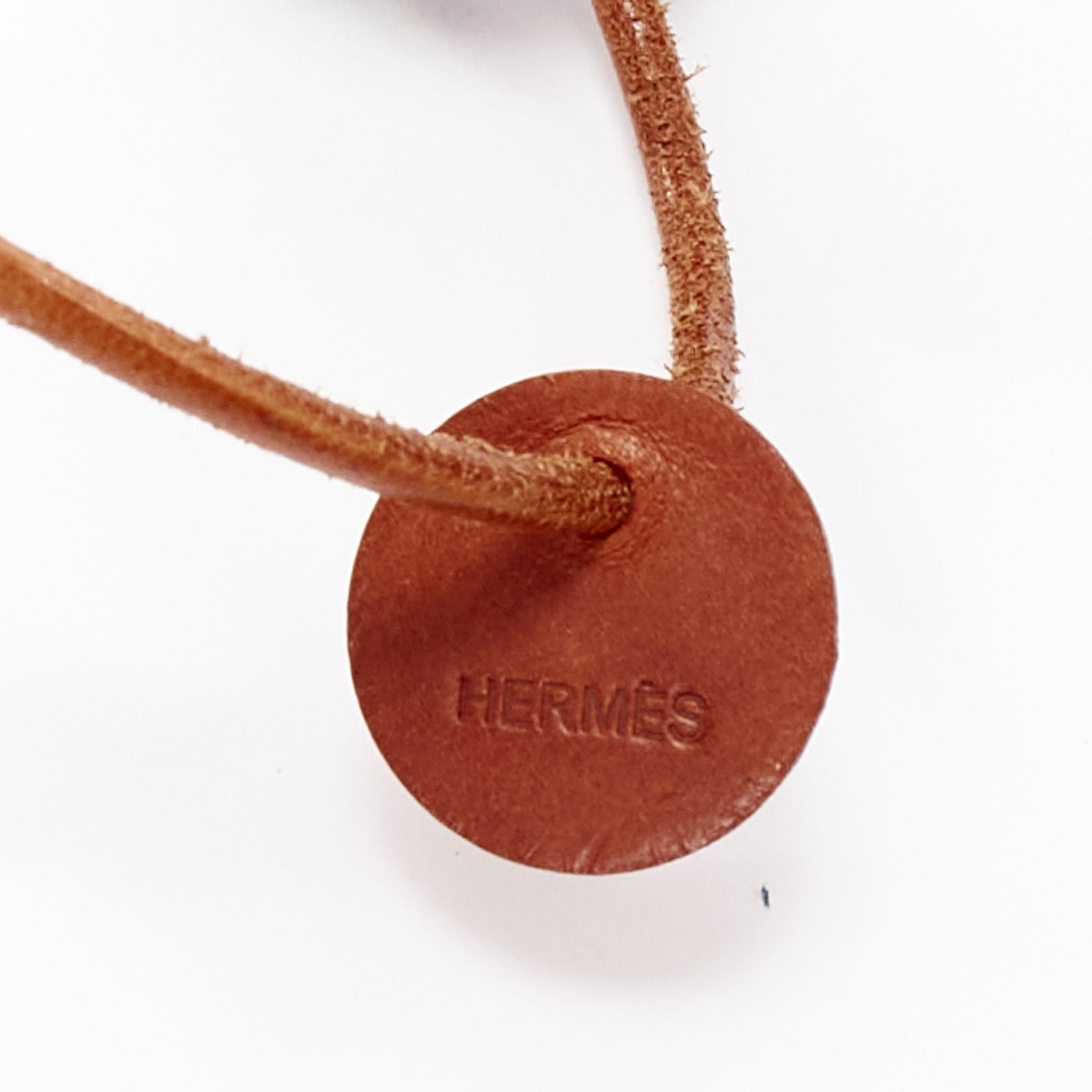 Hermes rare HERMES Silk Et Cuir Pompons Bag Charm Bleu Cobalt pom pom ball leather bag charm Size ONE SIZE - 2 Thumbnail