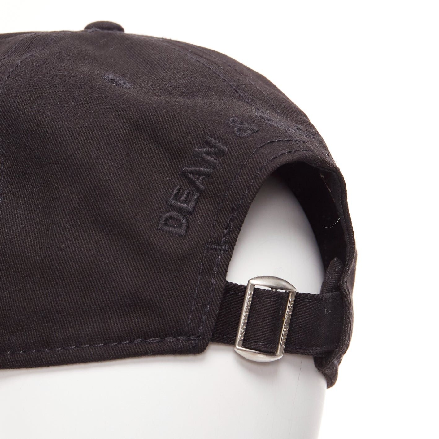 Dsquared2 DSQUARED2 black cotton clear star crystals dean dan caten cap Size ONE SIZE - 7 Thumbnail