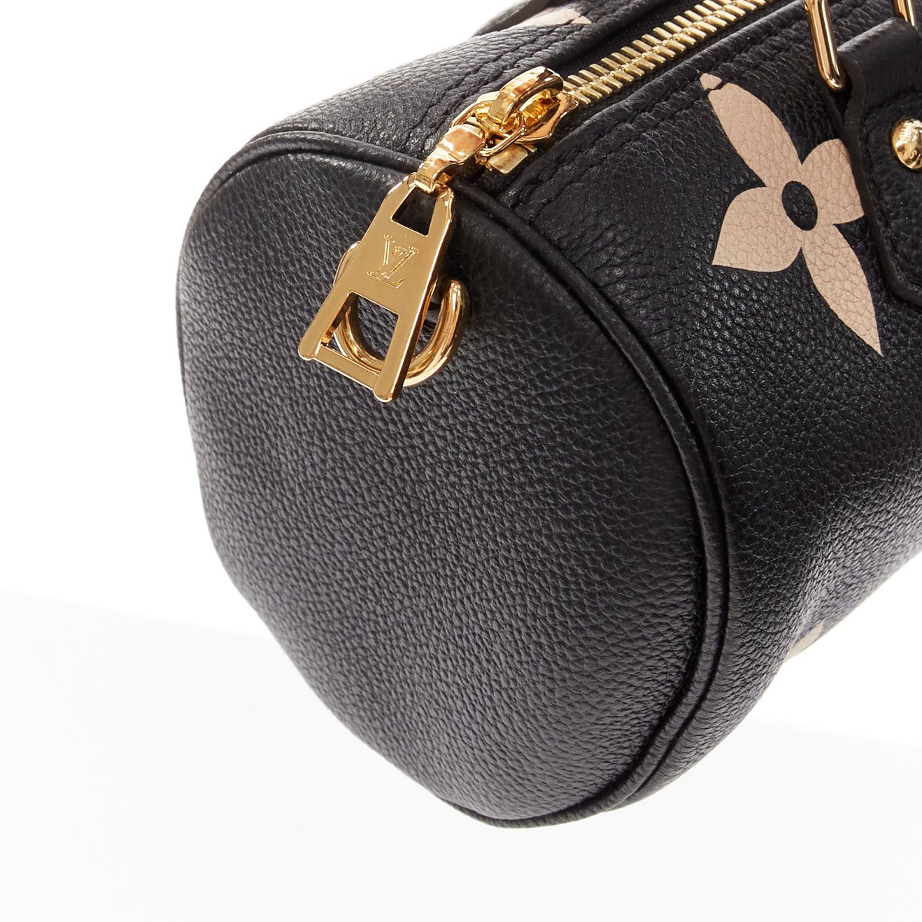 Louis Vuitton LOUIS VUITTON Papillon BB Giant Empreinte black nude small crossbody duffle bag Size ONE SIZE - 7 Thumbnail