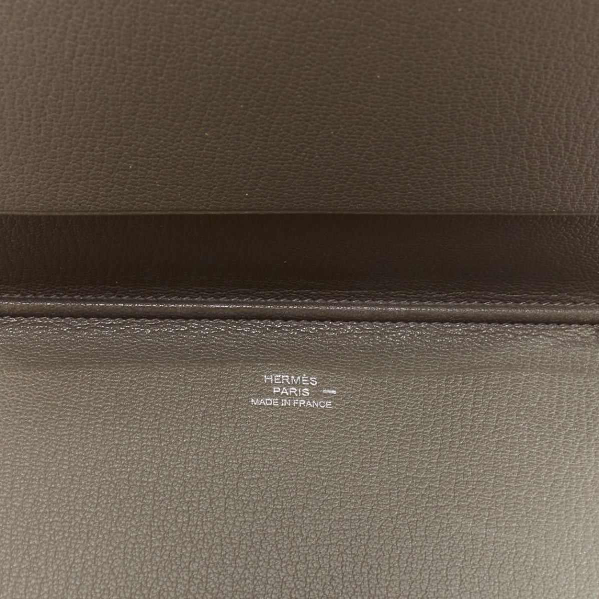 Hermes HERMES grey scaled leather silver hardware bifold long wallet Size ONE SIZE - 8 Thumbnail
