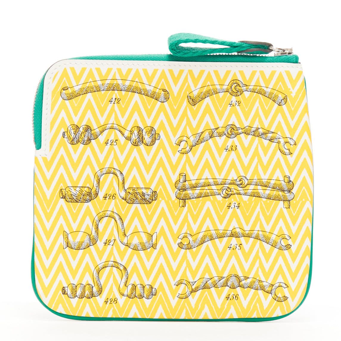 Hermes HERMES 2024 Carre Pocket Pouch Manufacture de Boucleries buckle print zip around wallet Size ONE SIZE - 2 Thumbnail