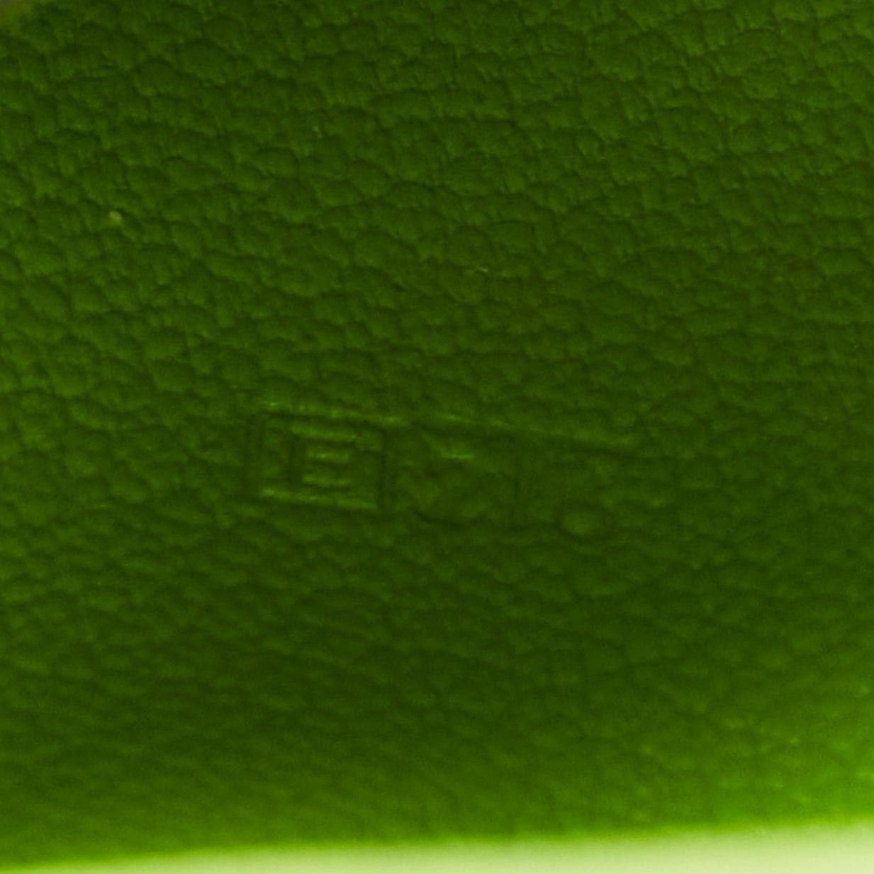 Hermes HERMES neon green smooth leather silver hardware bifold cardholder Size ONE SIZE - 9 Thumbnail