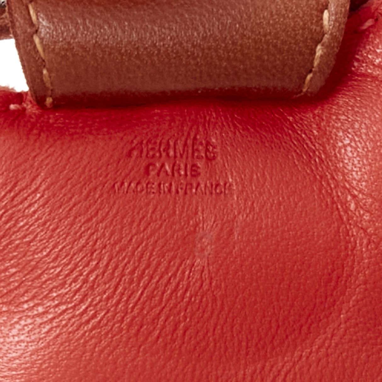 Hermes HERMES Milo Rodeo MM red leather brown trim fringed tail horse charm Size ONE SIZE - 5 Thumbnail