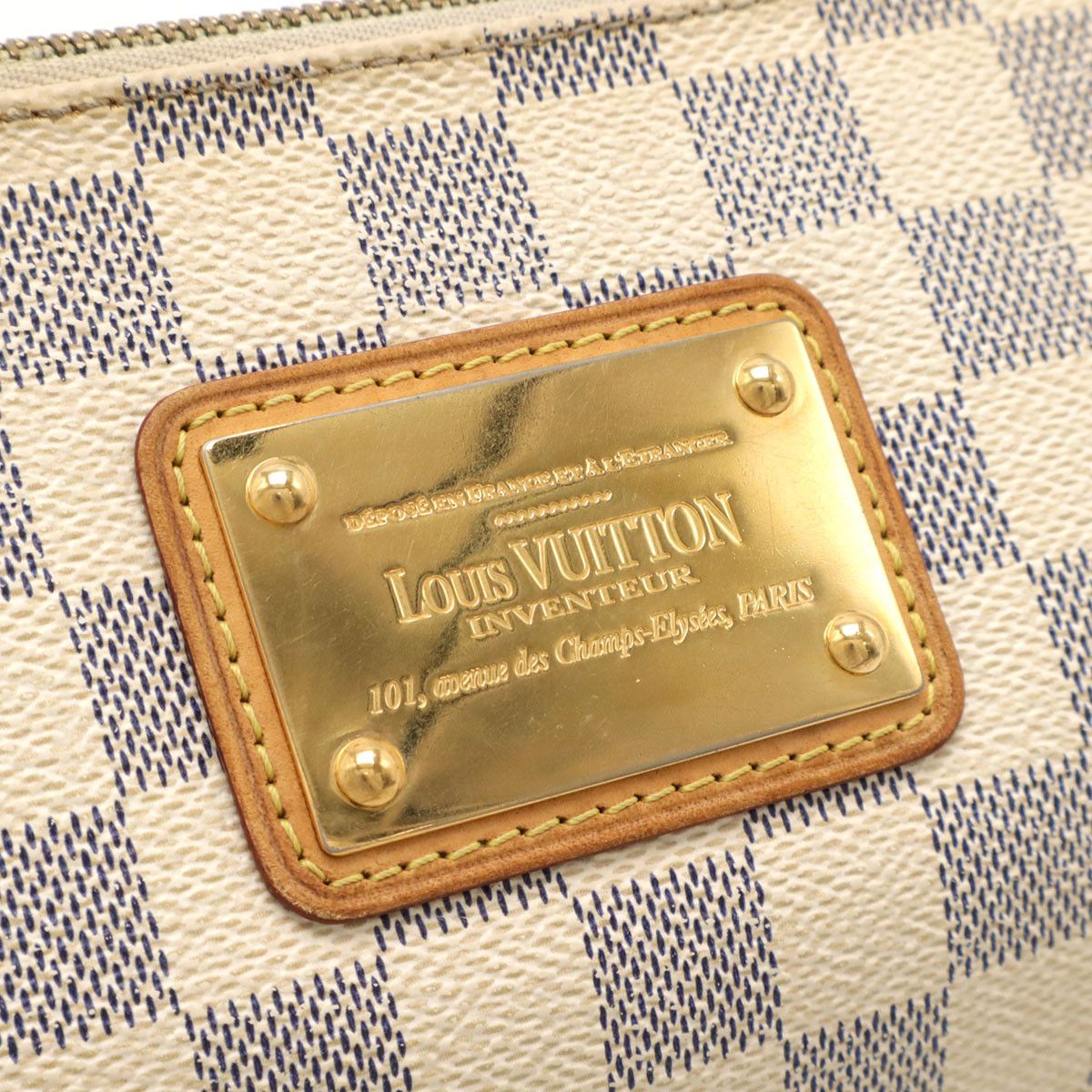 Louis Vuitton Louis Vuitton Louis Vuitton Eva Damier Azur 2way Shoulder Bag Canvas Shoulder Bag N55214 DUTY FREE for USA Size ONE SIZE - 4 Thumbnail