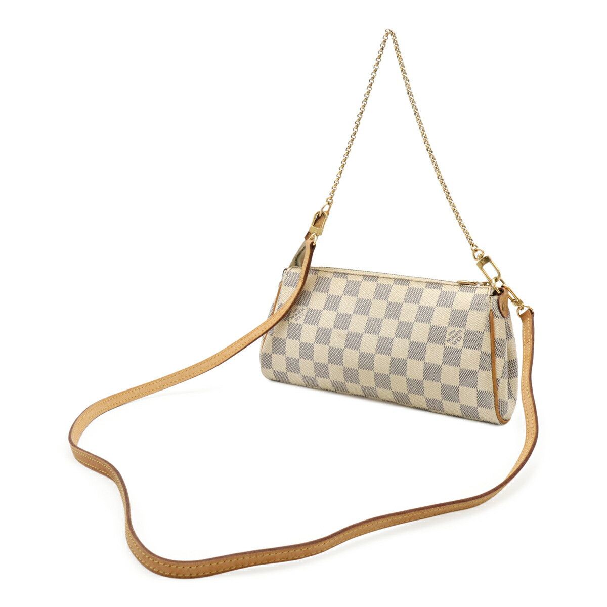 Louis Vuitton Louis Vuitton Louis Vuitton Eva Damier Azur 2way Shoulder Bag Canvas Shoulder Bag N55214 DUTY FREE for USA Size ONE SIZE - 2 Thumbnail