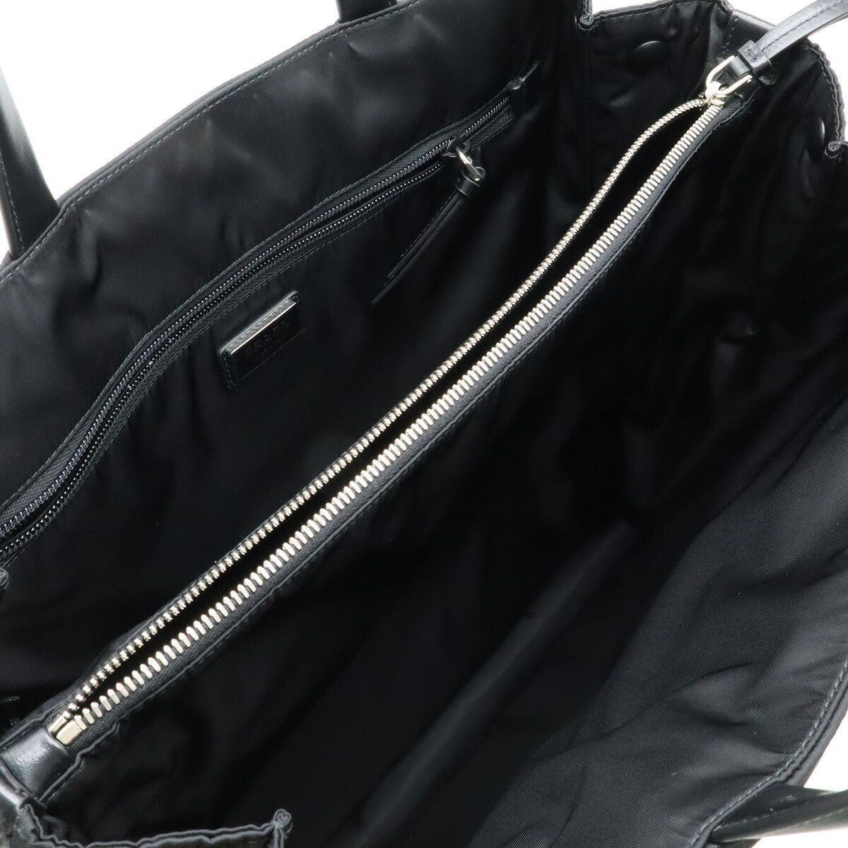 Prada Prada Prada TESSUTO+VITELLO 2way tote bag Leather Shoulder Bag 2VG076 DUTY FREE for USA Size ONE SIZE - 5 Thumbnail