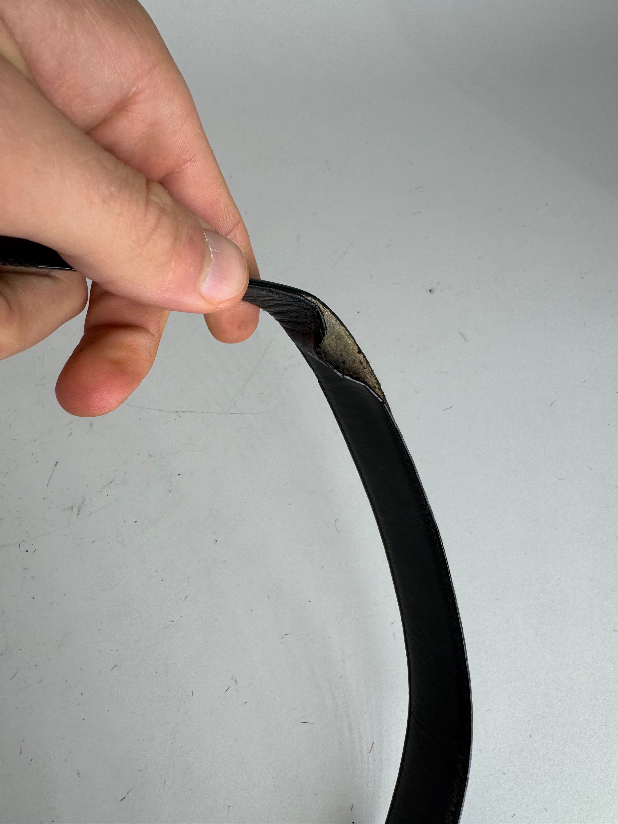 Dior Vintage Leather Belt black Size ONE SIZE - 5 Thumbnail
