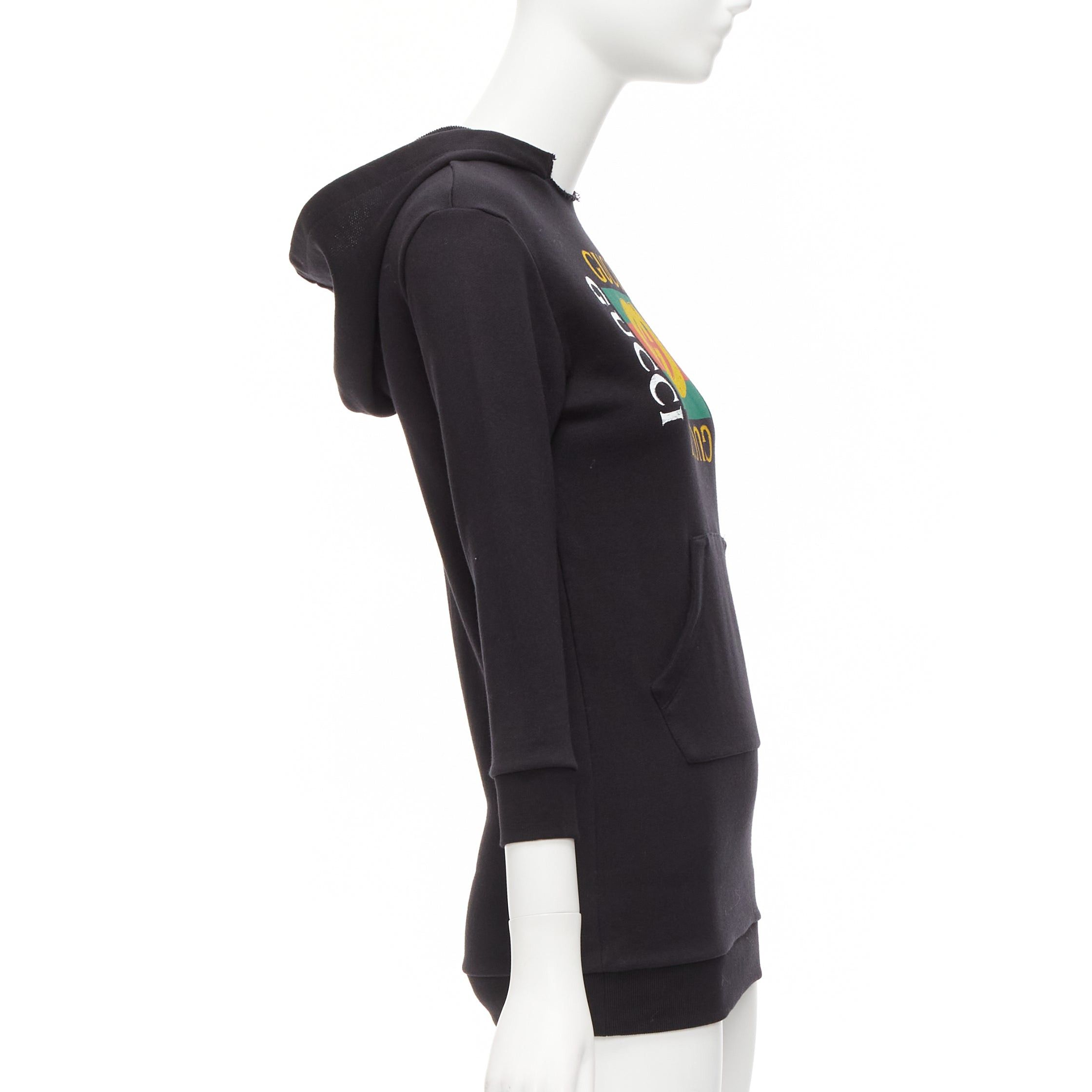 Gucci GUCCI Kids Alessandro Michele vintage box logo black hoodie 8Y XS Size XS / US 0-2 / IT 36-38 - 4 Thumbnail