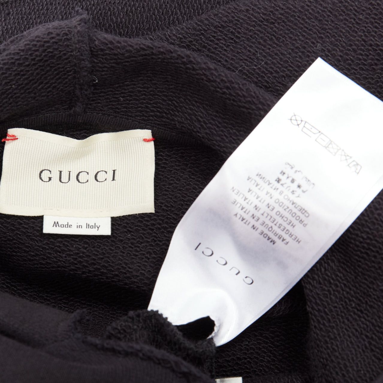 Gucci GUCCI Kids Alessandro Michele vintage box logo black hoodie 8Y XS Size XS / US 0-2 / IT 36-38 - 8 Thumbnail