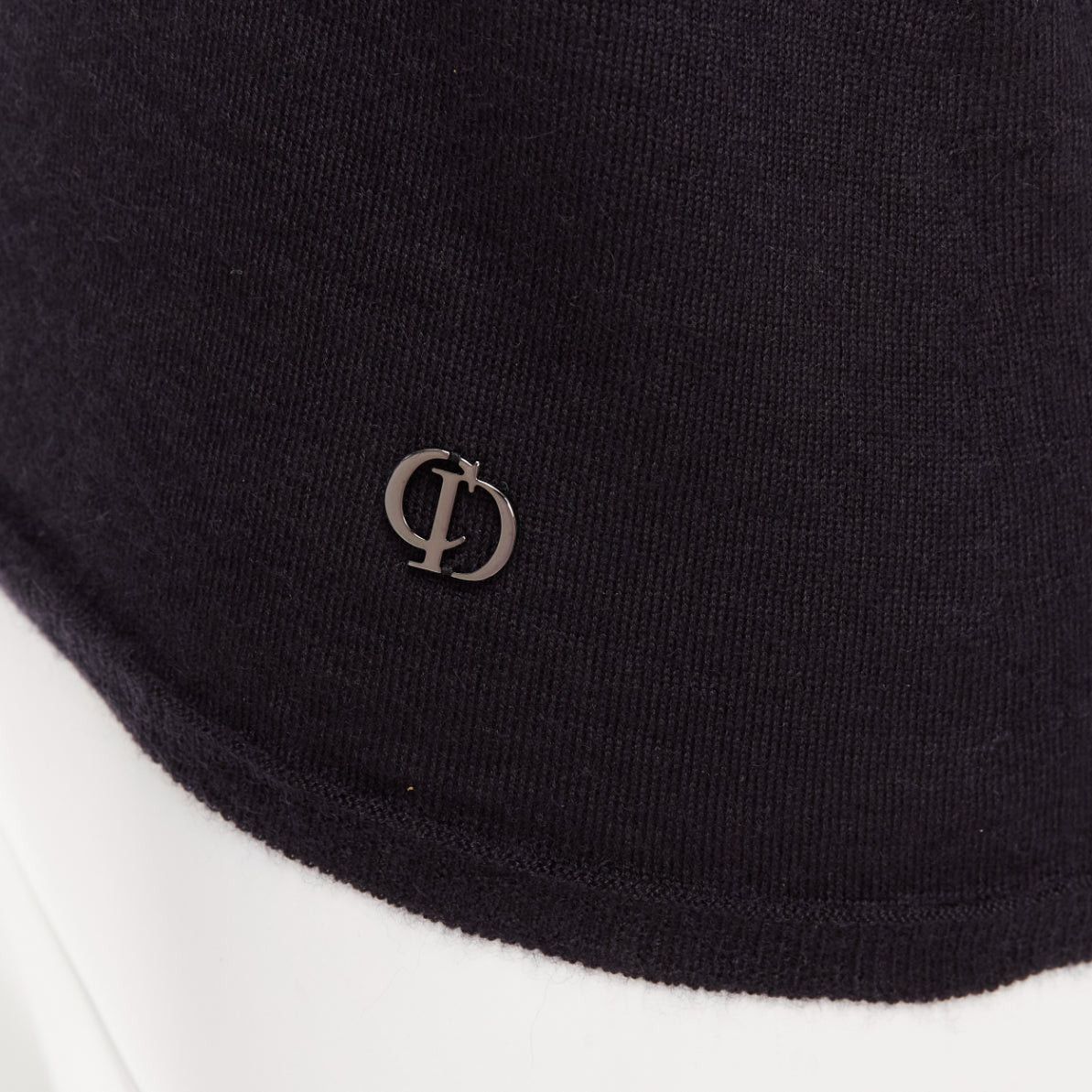 Dior CHRISTIAN DIOR black cashmere silk CD logo charm knit tank vest FR36 S Size S / US 4 / IT 40 - 2 Thumbnail