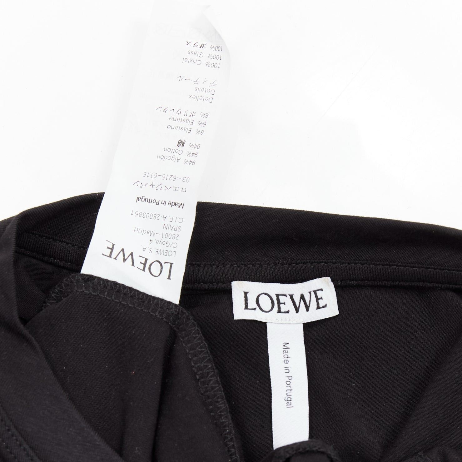 Loewe LOEWE black orange glass crystal red glitter logo cotton blend tshirt XS Size S / US 4 / IT 40 - 8 Thumbnail