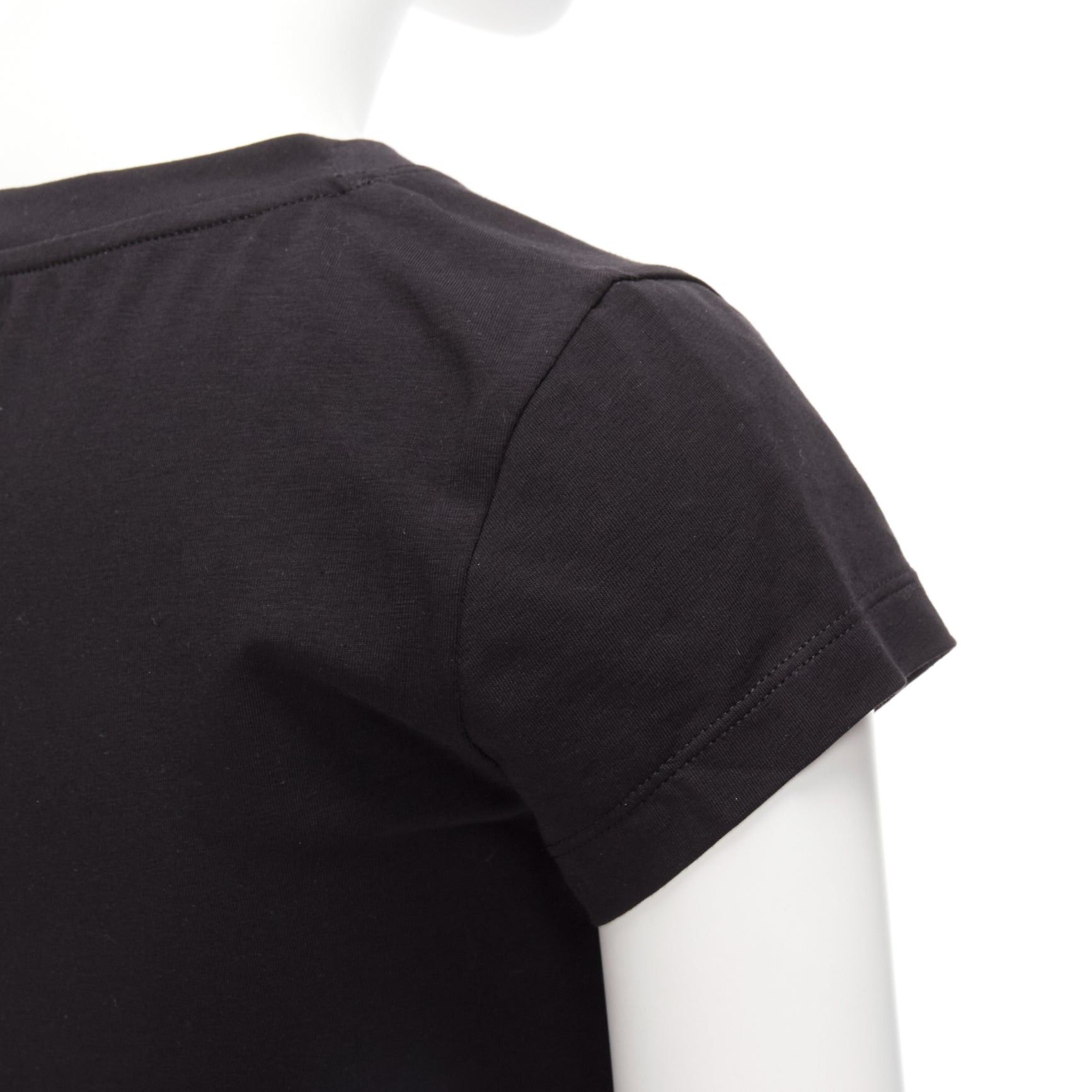 Loewe LOEWE black orange glass crystal red glitter logo cotton blend tshirt XS Size S / US 4 / IT 40 - 7 Thumbnail