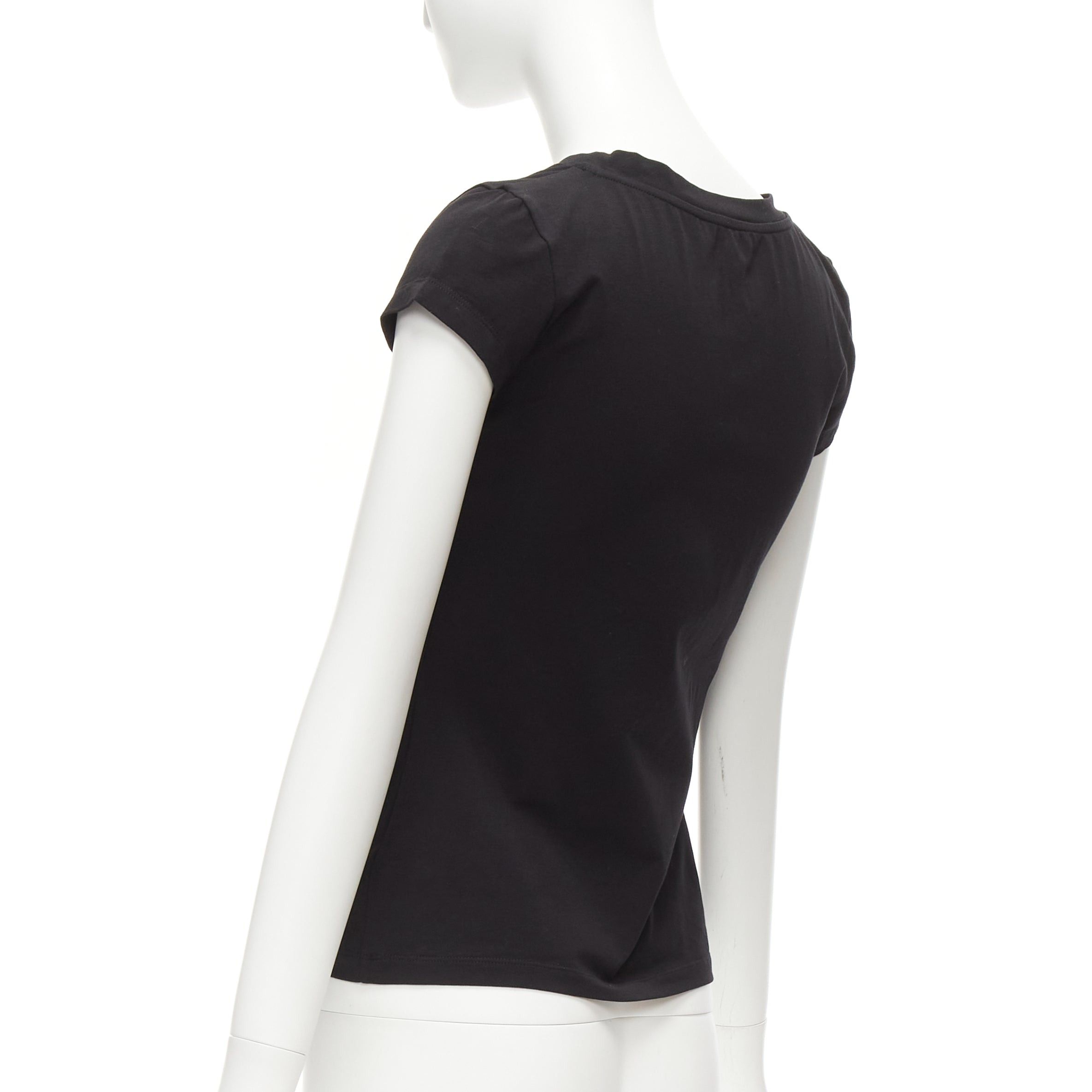 Loewe LOEWE black orange glass crystal red glitter logo cotton blend tshirt XS Size S / US 4 / IT 40 - 6 Thumbnail