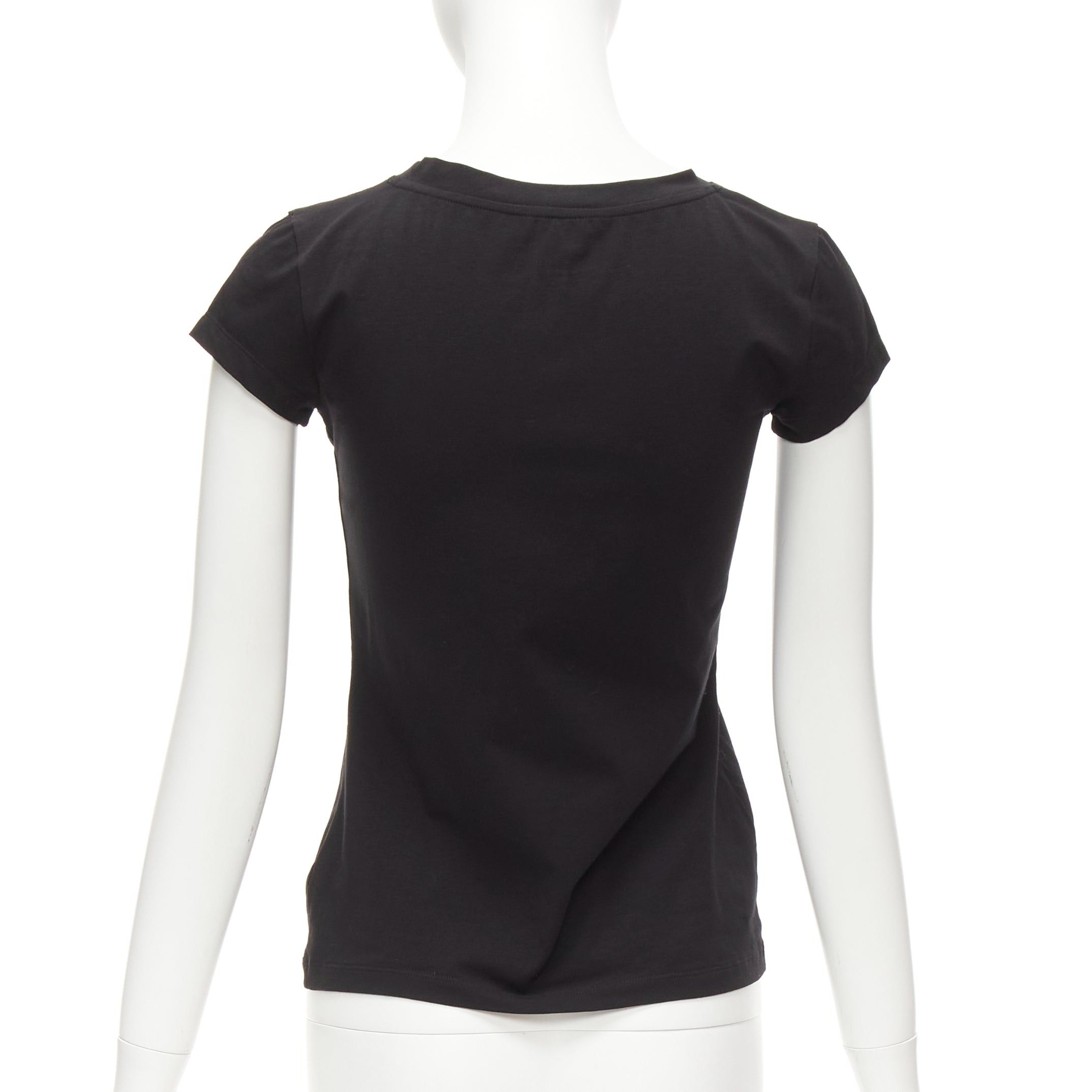 Loewe LOEWE black orange glass crystal red glitter logo cotton blend tshirt XS Size S / US 4 / IT 40 - 5 Thumbnail