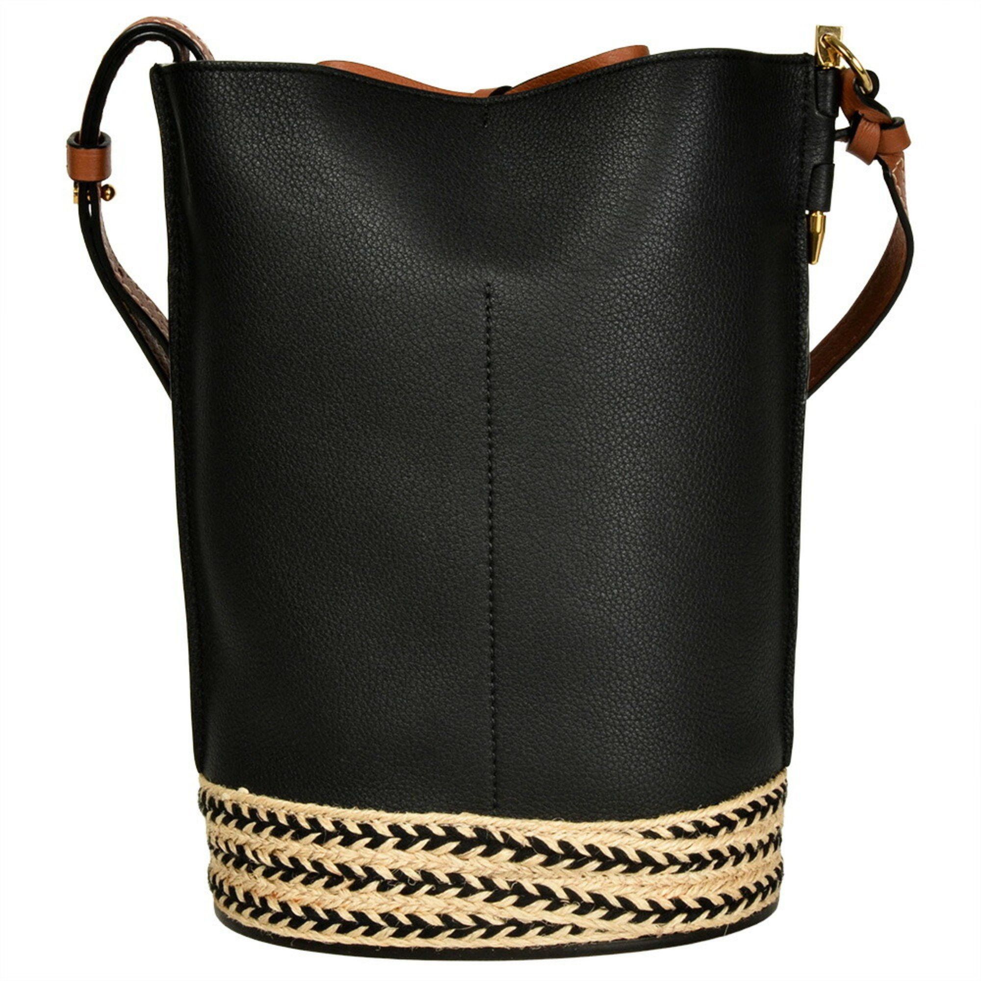 Loewe LOEWE Gate Bucket Shoulder Bag Leather Black Size ONE SIZE - 3 Thumbnail