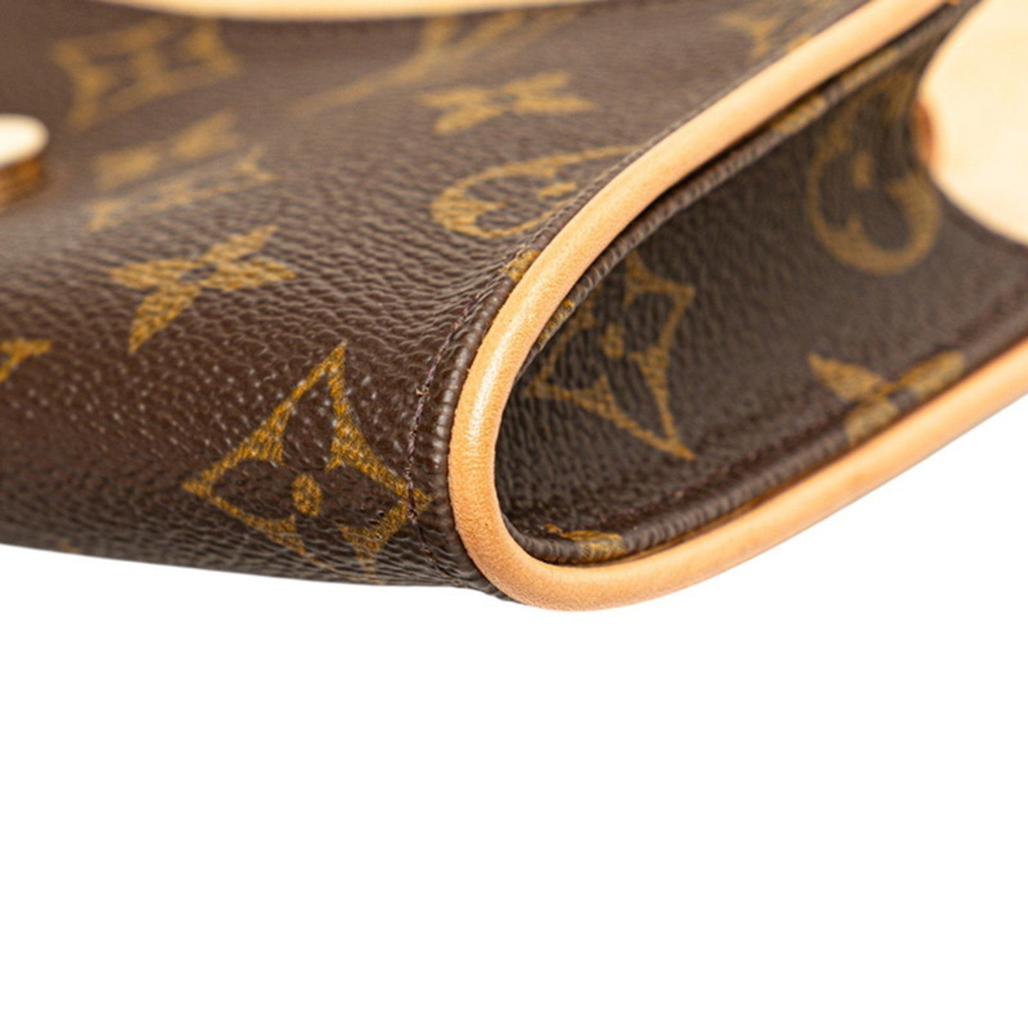 Louis Vuitton Louis Vuitton Monogram Pochette Twin PM Crossbody Mini Shoulder Bag M51854 Brown Leather Women's LOUIS VUITTON Size ONE SIZE - 6 Thumbnail