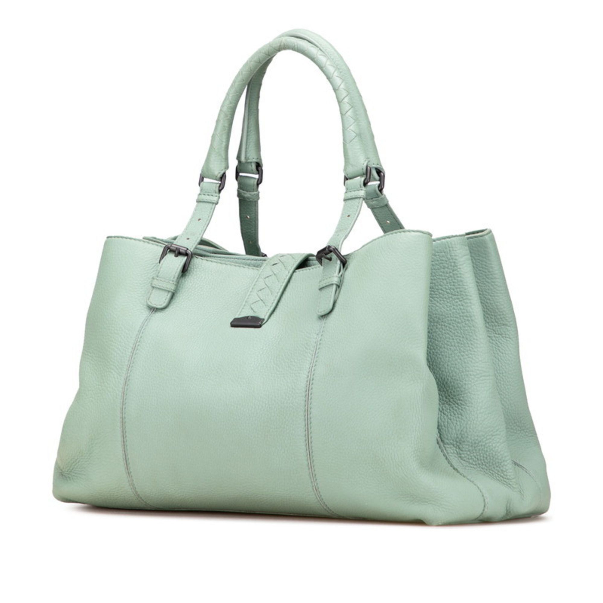 Bottega Veneta Bottega Veneta Intrecciato Roma handbag in green leather for women. Size ONE SIZE - 2 Thumbnail