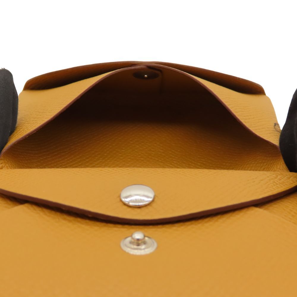 Hermes Hermes Hermes Calvi Duo Epsom 2way Coin Case Card Case Leather Coin Case Stamp B (2023) DUTY FREE for USA Size ONE SIZE - 5 Thumbnail