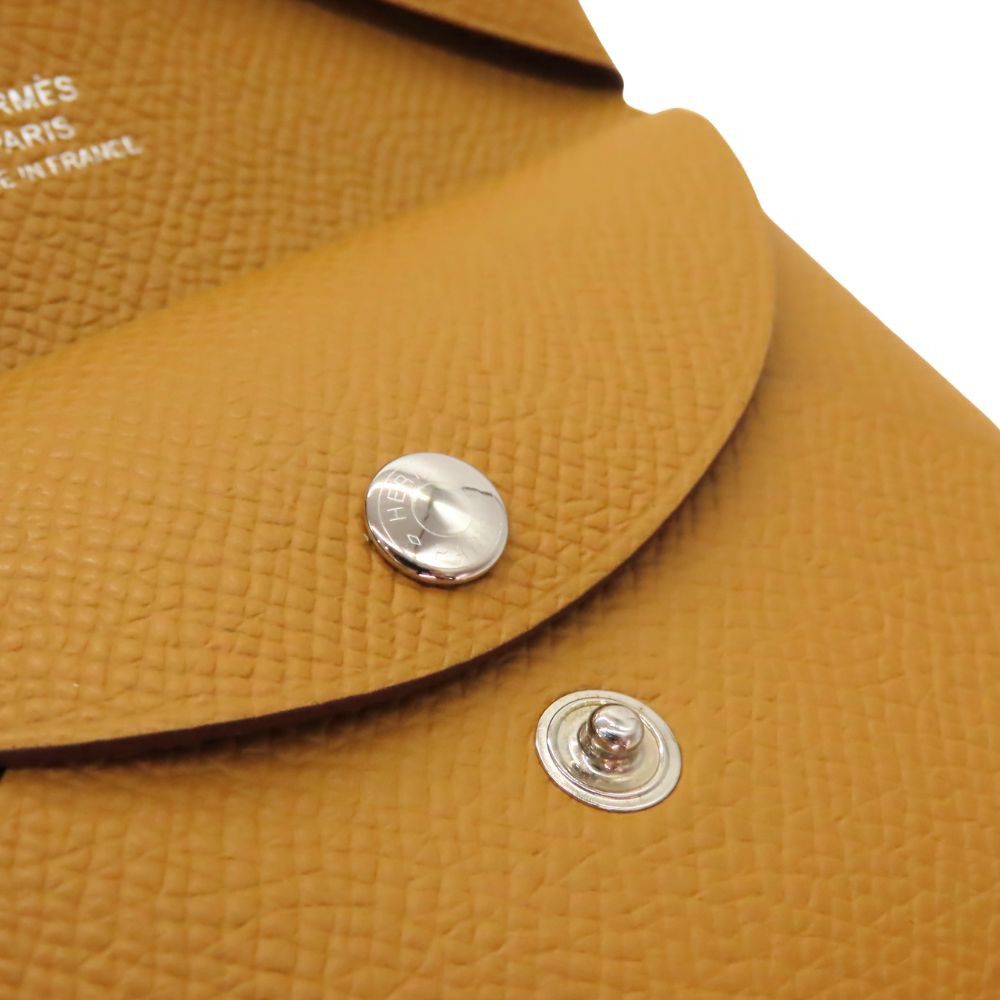 Hermes Hermes Hermes Calvi Duo Epsom 2way Coin Case Card Case Leather Coin Case Stamp B (2023) DUTY FREE for USA Size ONE SIZE - 6 Thumbnail