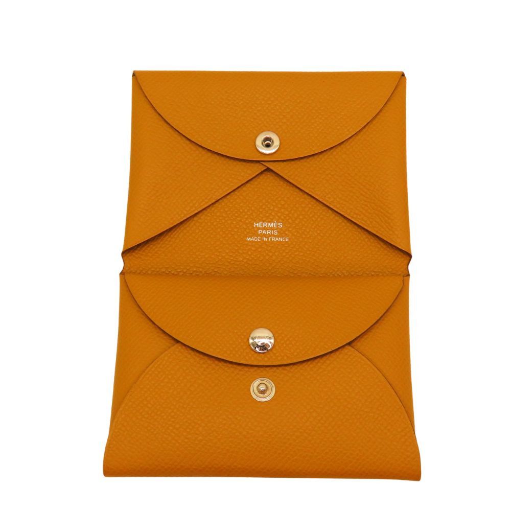 Hermes Hermes Hermes Calvi Duo Epsom 2way Coin Case Card Case Leather Coin Case Stamp B (2023) DUTY FREE for USA Size ONE SIZE - 2 Thumbnail