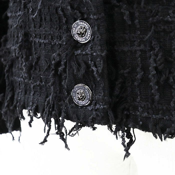 Chanel Chanel Chanel P72388 Tweed Cotton Jacket Cotton Outerwear P72388 DUTY FREE for USA Size ONE SIZE - 14 Thumbnail