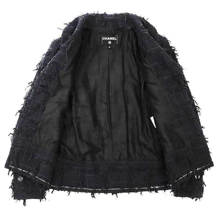 Chanel Chanel Chanel P72388 Tweed Cotton Jacket Cotton Outerwear P72388 DUTY FREE for USA Size ONE SIZE - 8 Thumbnail