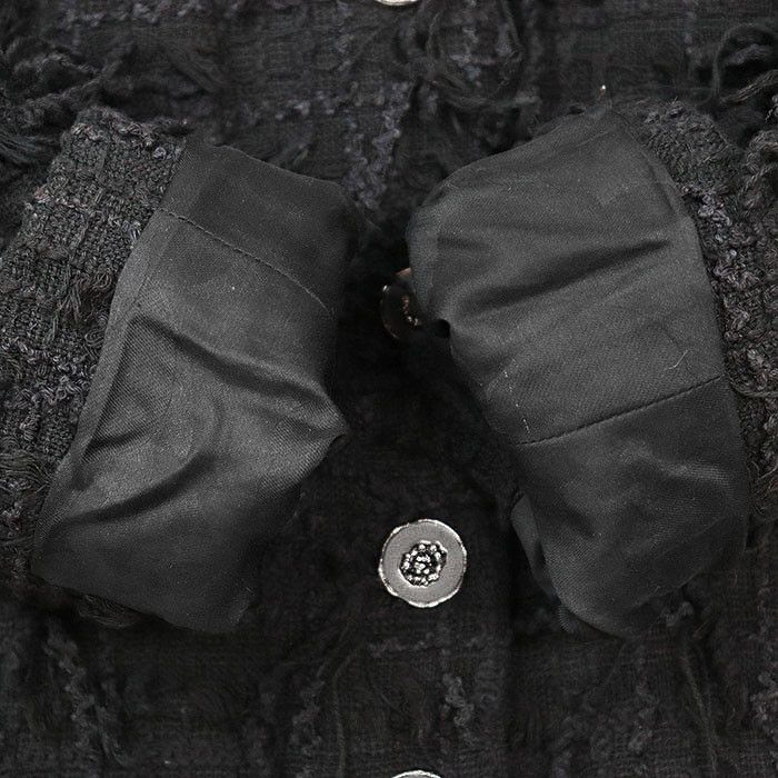 Chanel Chanel Chanel P72388 Tweed Cotton Jacket Cotton Outerwear P72388 DUTY FREE for USA Size ONE SIZE - 5 Thumbnail