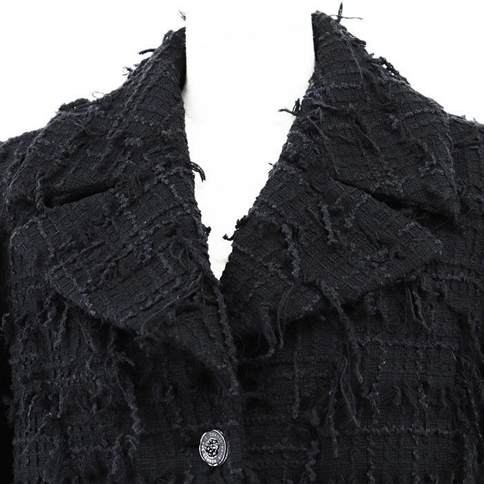 Chanel Chanel Chanel P72388 Tweed Cotton Jacket Cotton Outerwear P72388 DUTY FREE for USA Size ONE SIZE - 2 Thumbnail