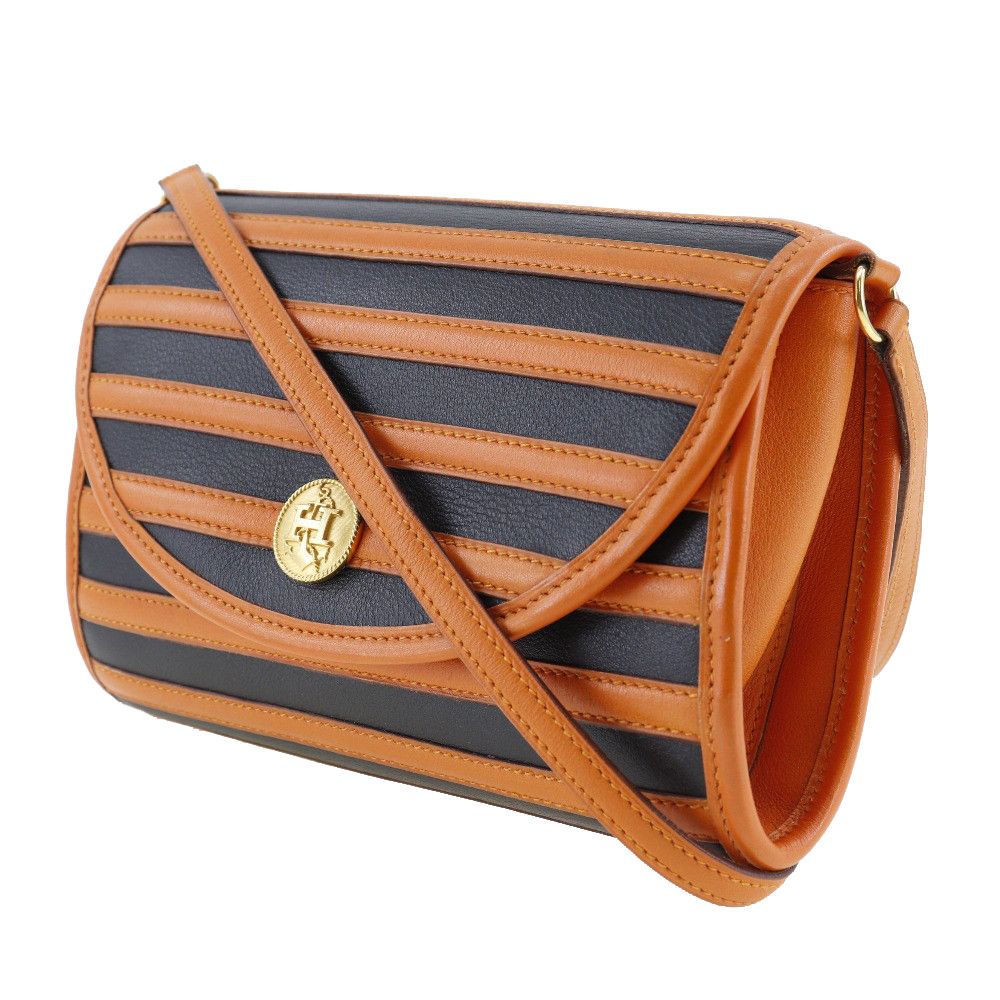 Hermes Hermes Hermes Shoulder Bag Leather Shoulder Bag Leather Shoulder Bag Stamp V (1992) DUTY FREE for USA Size ONE SIZE - 2 Thumbnail