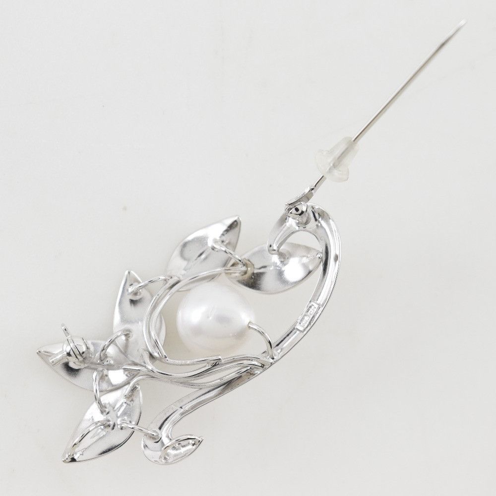 Other Other 2WAY Flower Pearl Silver Necklace Metal Necklace DUTY FREE for USA Size ONE SIZE - 9 Thumbnail