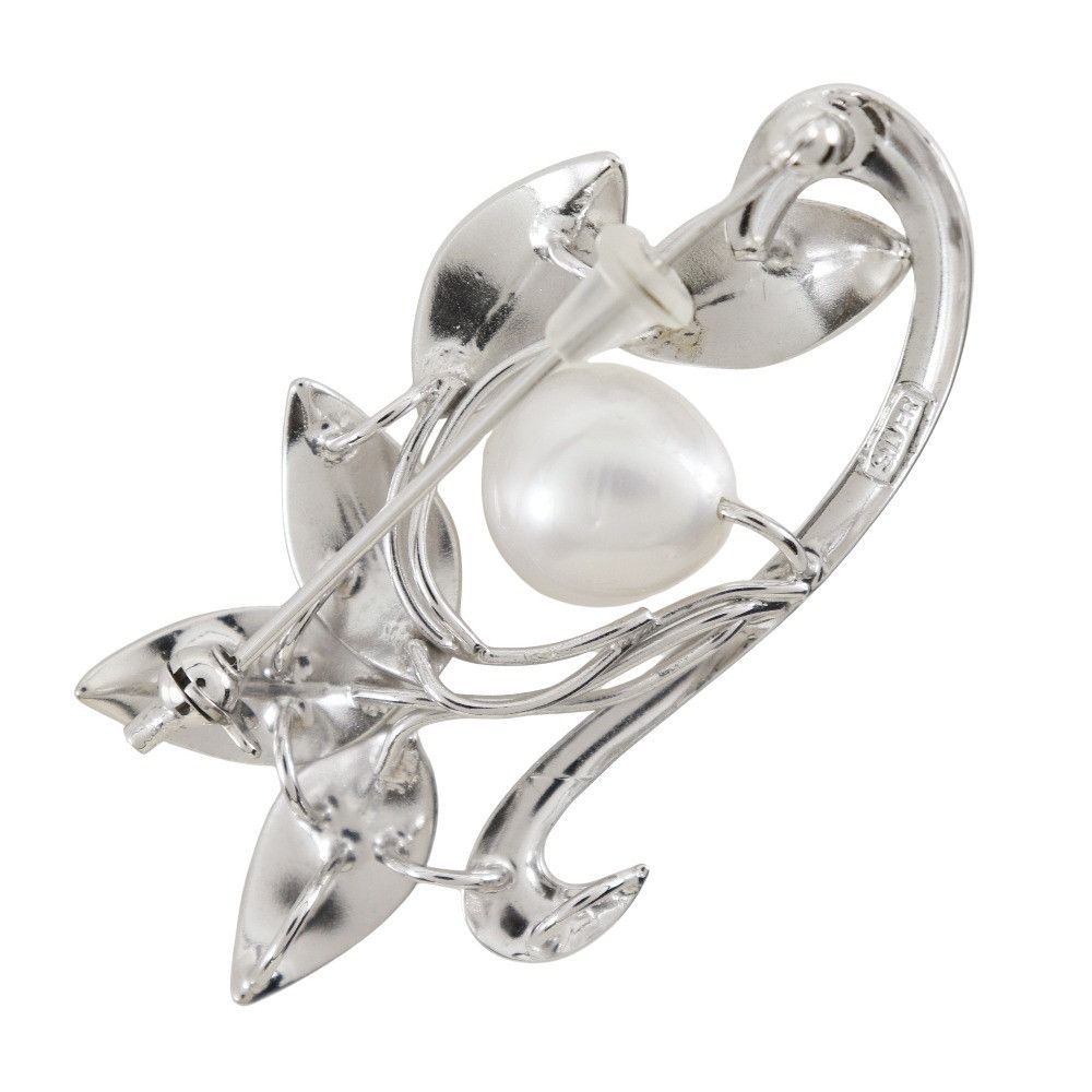 Other Other 2WAY Flower Pearl Silver Necklace Metal Necklace DUTY FREE for USA Size ONE SIZE - 8 Thumbnail
