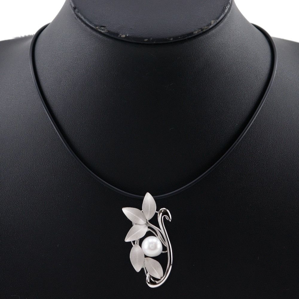 Other Other 2WAY Flower Pearl Silver Necklace Metal Necklace DUTY FREE for USA Size ONE SIZE - 2 Thumbnail
