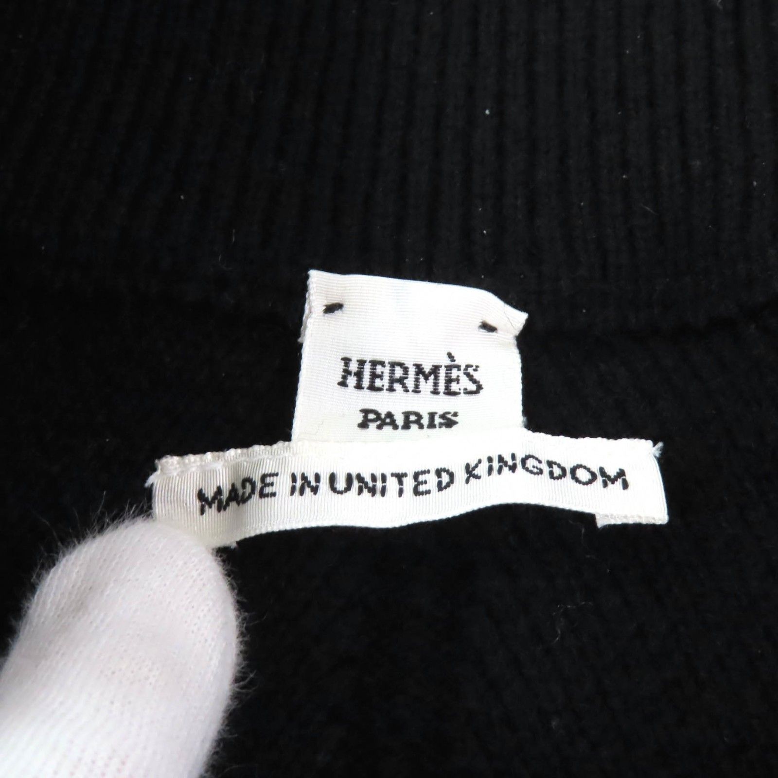 Hermes Hermes Hermes Serie Metal Attached Trapezoid Knit Cashmere Skirt Leather Skirts DUTY FREE for USA Size ONE SIZE - 6 Thumbnail