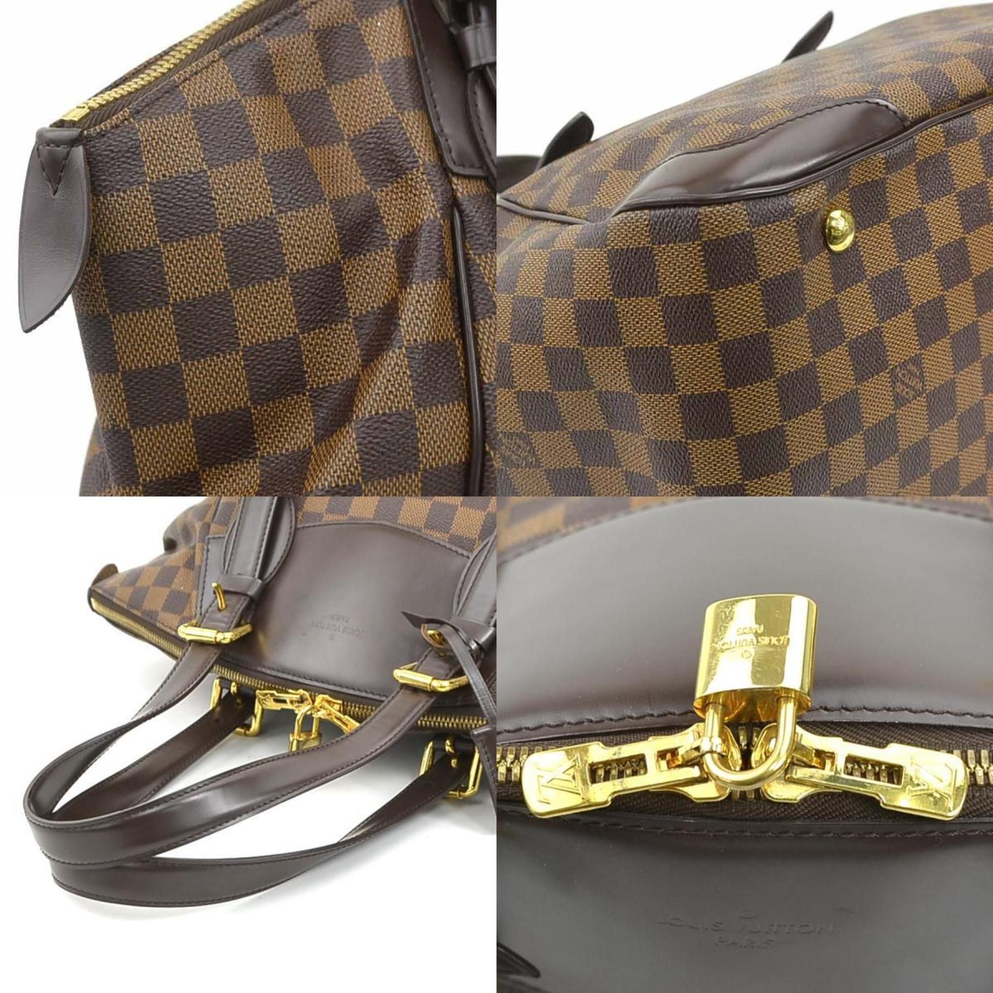 Louis Vuitton Louis Vuitton Damier Verona GM Shoulder Bag in Canvas and Ebene Leather, Women's, N41119 90190a Size ONE SIZE - 3 Thumbnail