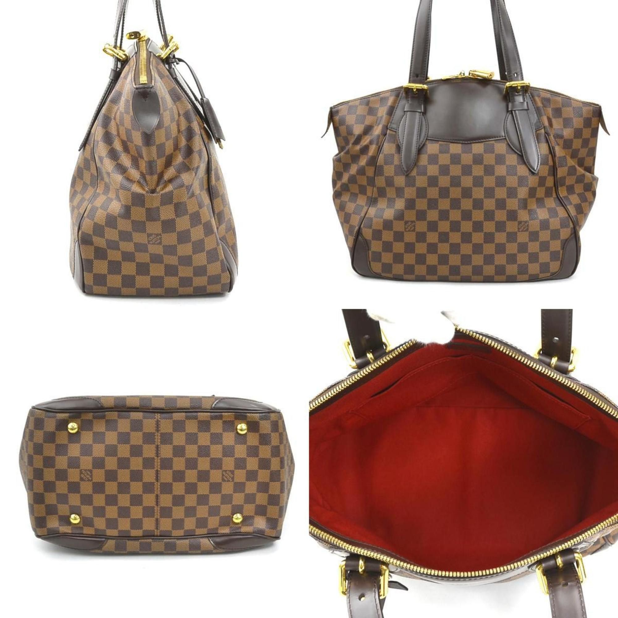 Louis Vuitton Louis Vuitton Damier Verona GM Shoulder Bag in Canvas and Ebene Leather, Women's, N41119 90190a Size ONE SIZE - 2 Thumbnail