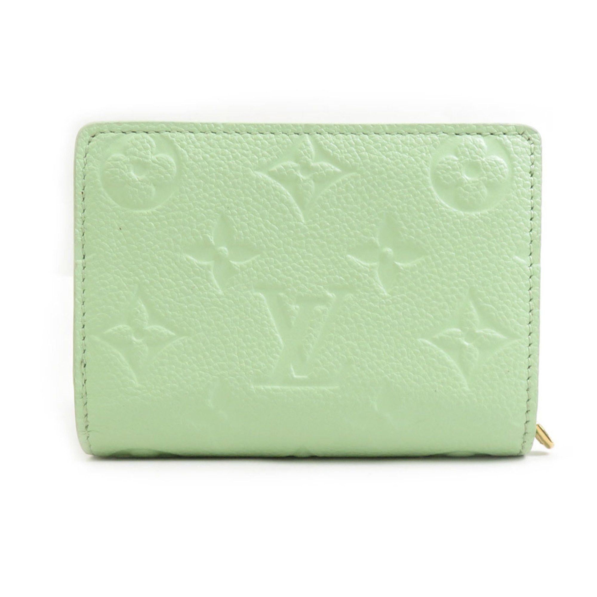 Louis Vuitton Louis Vuitton Bi-fold Wallet LV×TM Monogram Empreinte Portefeuille Qu Green Tea Women's M13619 r10830a Size ONE SIZE - 2 Thumbnail