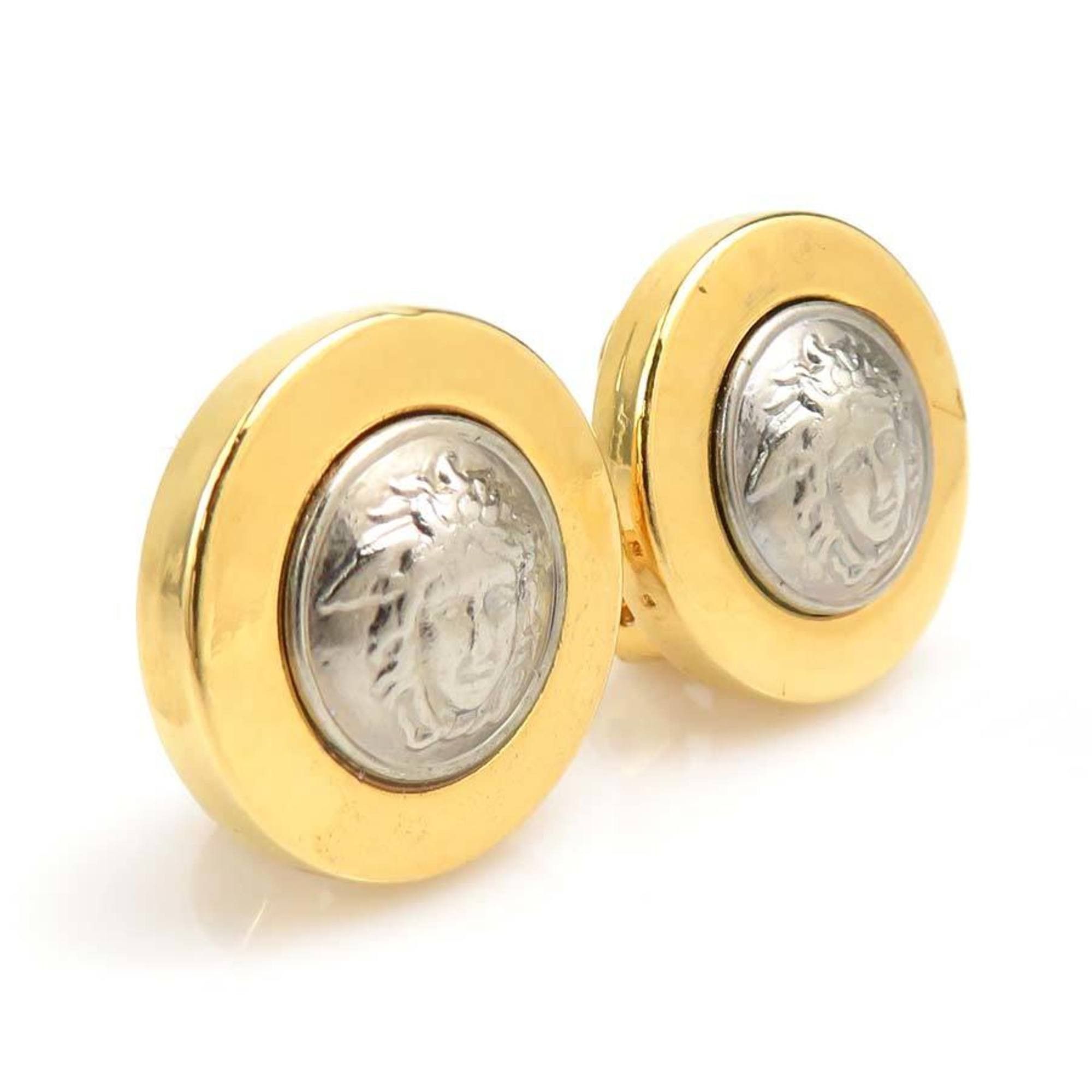 Versace Gianni Versace Medusa Earrings in Gold and Silver for Women (h31628a) Size ONE SIZE - 2 Thumbnail
