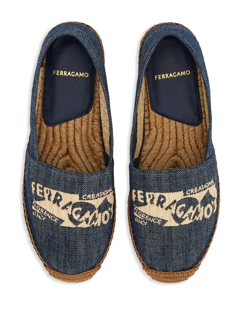 Salvatore Ferragamo Ferragamo Denim Espadrilles SIZE 7.5 Size ONE SIZE - 3 Thumbnail
